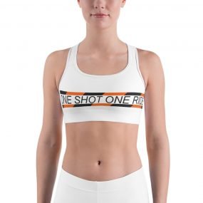 Woman Logo White Sport Bra