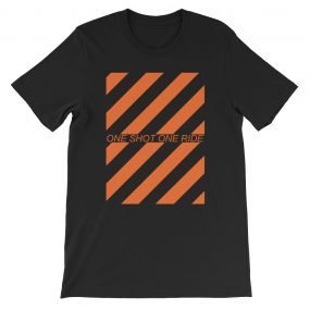 Man Urban Stripes Front Black T-shirt