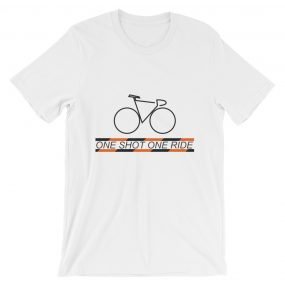 Man Bike Logo White T-Shirt