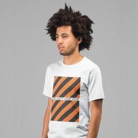 Man Urban Stripes Front White T-shirt